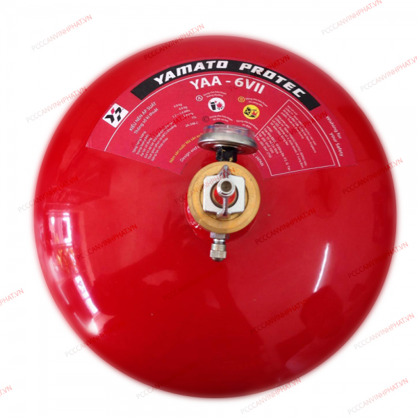 Bình cầu chữa cháy tự động Yamato Protec bột ABC 6kg